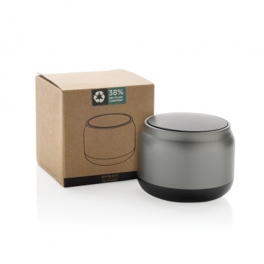 Logo trade business gifts image of: BeatBuddy recycled plastic 3W speaker