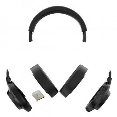 Logotrade promotional giveaways photo of: Irvine RCS recycled and repairable ANC wireless headphone