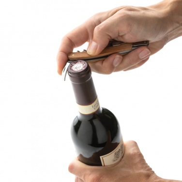 Logo trade promotional merchandise photo of: Wooden Corkscrew