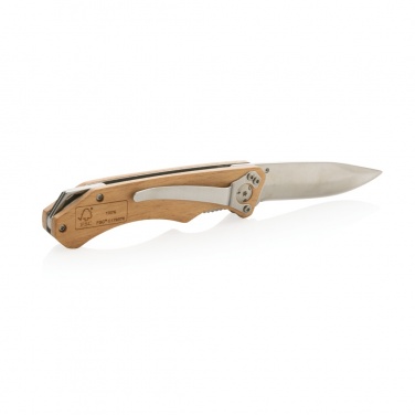 Logotrade promotional giveaway picture of: Wooden outdoor knife