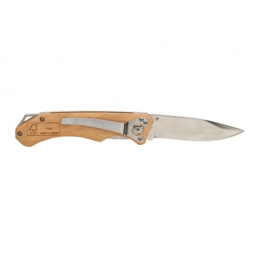 Logo trade promotional giveaways picture of: Wooden outdoor knife
