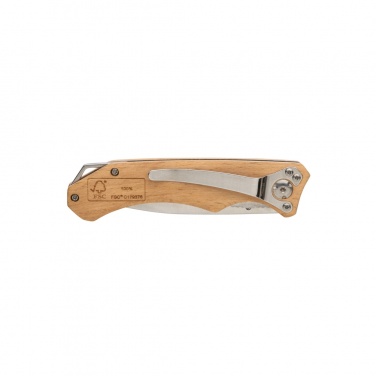 Logo trade business gifts image of: Wooden outdoor knife