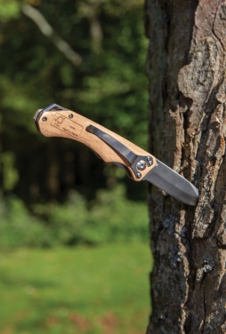 Logo trade promotional merchandise picture of: Wooden outdoor knife