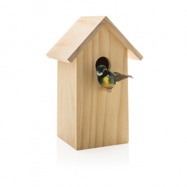 Logo trade promotional products image of: Wooden birdhouse