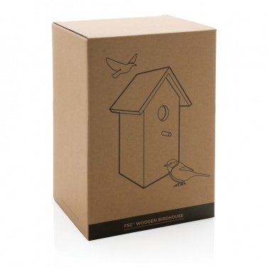 Logo trade promotional giveaways picture of: Wooden birdhouse