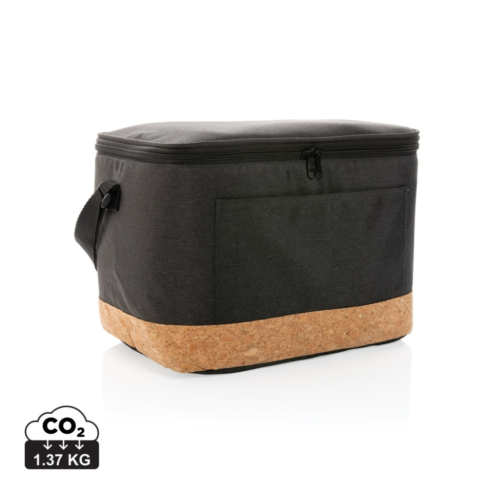 Logo trade advertising product photo of: Impact AWARE™ XL RPET two tone cooler bag with cork detail