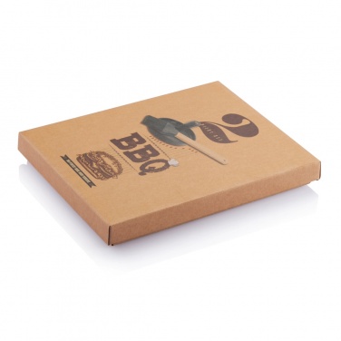 Logotrade promotional gifts photo of: BBQ set with hamburger press and brush