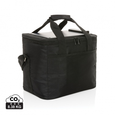 Logotrade promotional gift image of: Pedro AWARE™ RPET deluxe cooler bag with 5W solar panel