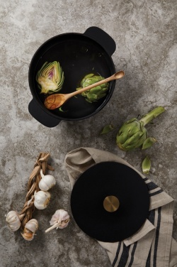 Logo trade promotional giveaways picture of: Ukiyo cast iron pan large