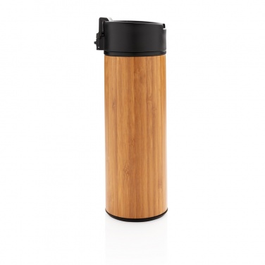 Logo trade promotional item photo of: Bogota vacuum bamboo coffee mug
