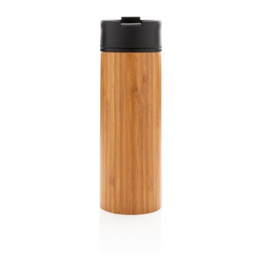 Logo trade advertising products image of: Bogota vacuum bamboo coffee mug