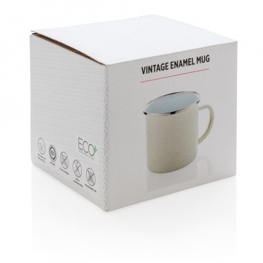 Logo trade promotional gift photo of: Vintage enamel mug