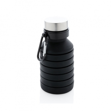 Logotrade advertising products photo of: Leakproof collapsible silicone bottle with lid