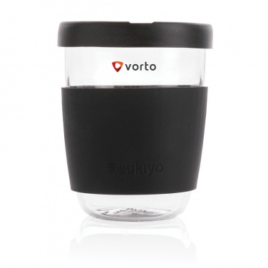 Logo trade promotional giveaway photo of: Ukiyo borosilicate glass with silicone lid and sleeve