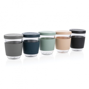 Logo trade business gift photo of: Ukiyo borosilicate glass with silicone lid and sleeve