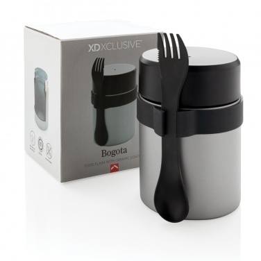 Logo trade promotional giveaway photo of: Bogota food flask with ceramic coating
