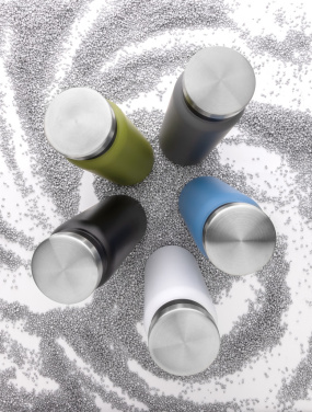 Logotrade promotional gift picture of: RCS Recycled stainless steel vacuum bottle 600ML