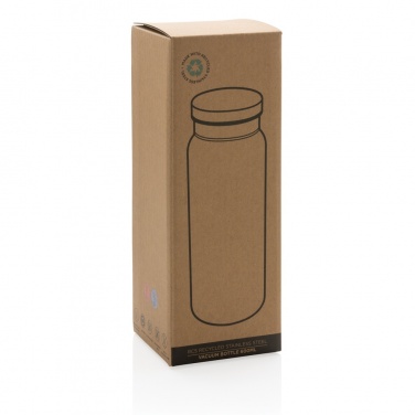 Logo trade promotional gifts image of: RCS Recycled stainless steel vacuum bottle 600ML