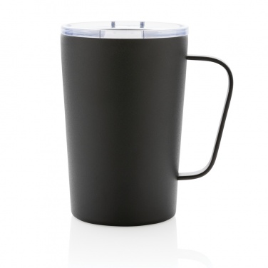 Logo trade promotional giveaways picture of: RCS Recycled stainless steel modern vacuum mug with lid