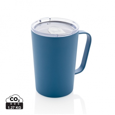 Logo trade promotional gift photo of: RCS Recycled stainless steel modern vacuum mug with lid