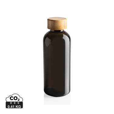 Logo trade business gifts image of: RCS RPET bottle with bamboo lid