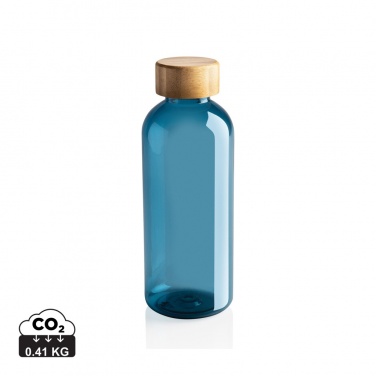 Logo trade advertising products picture of: RCS RPET bottle with bamboo lid