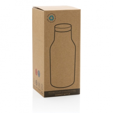 Logotrade promotional merchandise image of: RCS Recycled stainless steel compact bottle