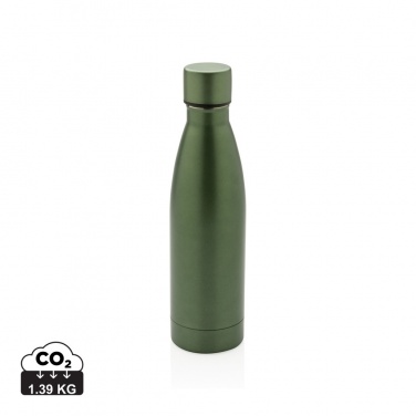Logo trade promotional merchandise photo of: RCS Recycled stainless steel solid vacuum bottle