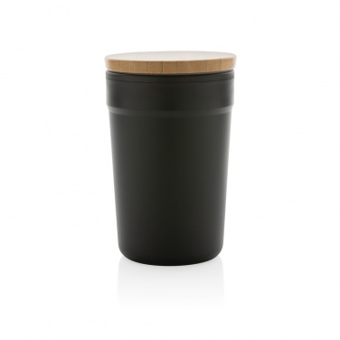 Logo trade promotional gifts picture of: GRS certified recycled PP mug with bamboo lid