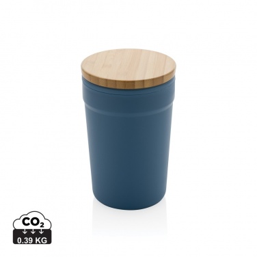 Logo trade promotional gifts image of: GRS certified recycled PP mug with bamboo lid