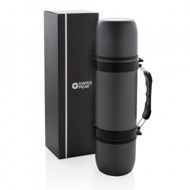Logo trade promotional giveaway photo of: Vacuum flask with 2 cups