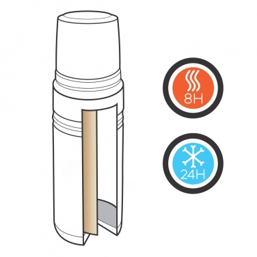 Logo trade advertising product photo of: Swiss Peak Elite 1L copper vacuum flask