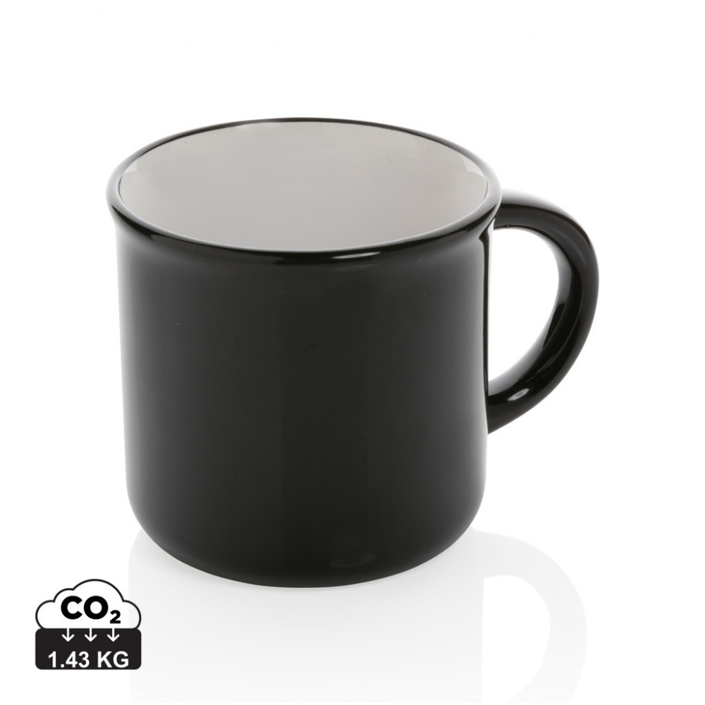 Logo trade promotional gifts image of: Vintage ceramic mug 280ml