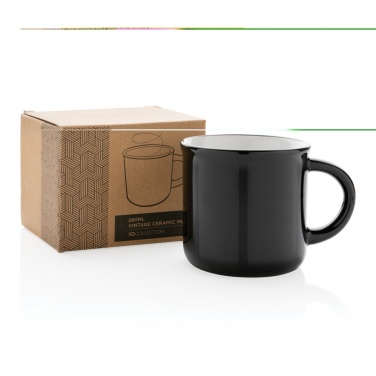 Logo trade promotional gift photo of: Vintage ceramic mug 280ml