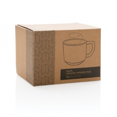 Logo trade promotional gift photo of: Ceramic modern mug 350ml