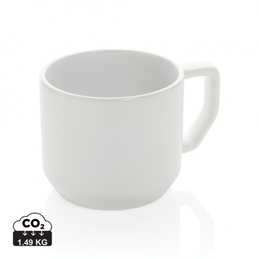 Logo trade business gifts image of: Ceramic modern mug 350ml