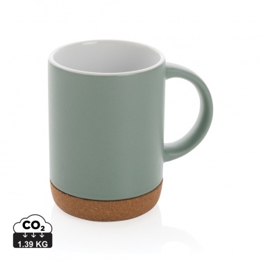 Logo trade promotional merchandise picture of: Ceramic mug with cork base 280ml