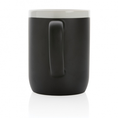Logo trade promotional merchandise image of: Ceramic mug with white rim 300ml