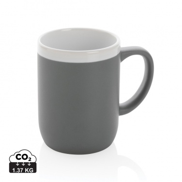 Logo trade corporate gifts image of: Ceramic mug with white rim 300ml