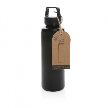 Logo trade promotional gift photo of: RCS certified recycled PP water bottle with handle
