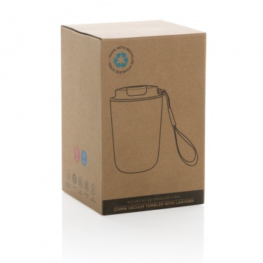 Logotrade promotional giveaways photo of: Cuppa RCS re-steel vacuum tumbler with lanyard