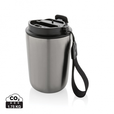 Logo trade advertising products picture of: Cuppa RCS re-steel vacuum tumbler with lanyard