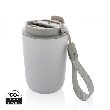 Logotrade promotional item image of: Cuppa RCS re-steel vacuum tumbler with lanyard