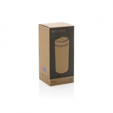 Logo trade business gifts image of: Metro RCS Recycled stainless steel tumbler