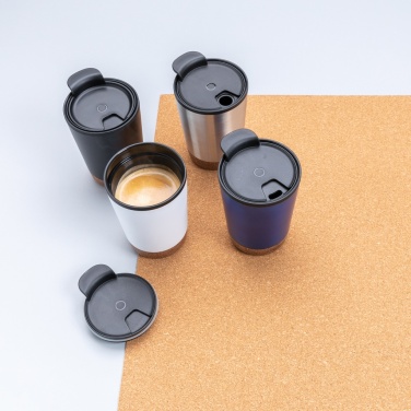 Logo trade corporate gifts picture of: GRS RPP stainless steel cork coffee tumbler