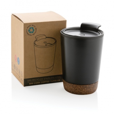 Logotrade promotional giveaway picture of: GRS RPP stainless steel cork coffee tumbler