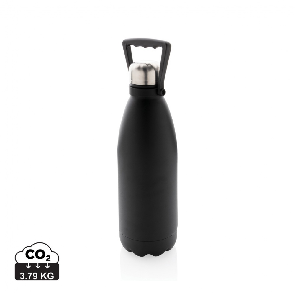 Logotrade advertising products photo of: RCS Recycled stainless steel large vacuum bottle 1.5L