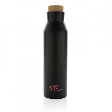 Logo trade promotional gifts image of: Gaia RCS certified recycled stainless steel vacuum bottle