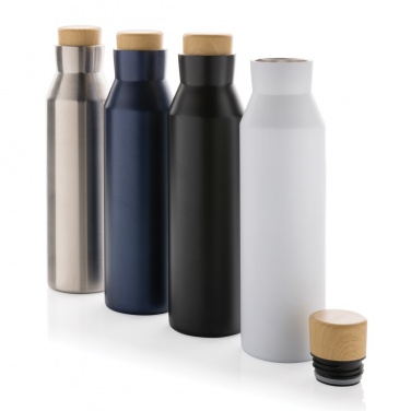 Logo trade promotional giveaways image of: Gaia RCS certified recycled stainless steel vacuum bottle