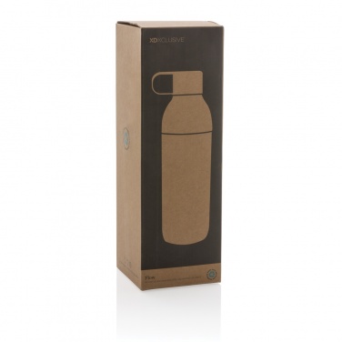 Logo trade promotional merchandise picture of: Flow RCS recycled stainless steel vacuum bottle